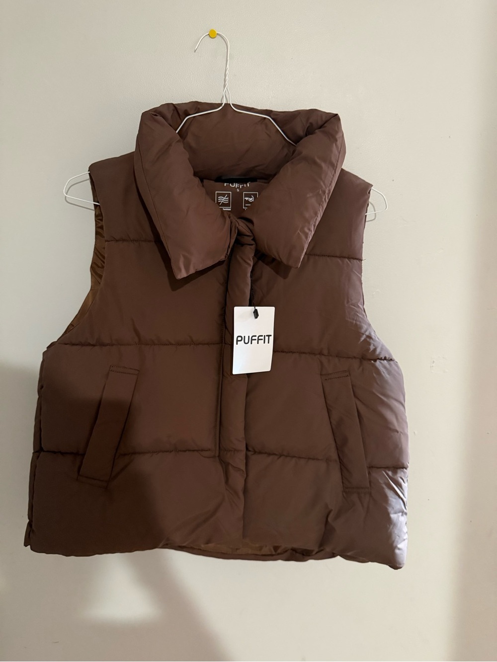 PUFFIT Brown Puffer Vest
